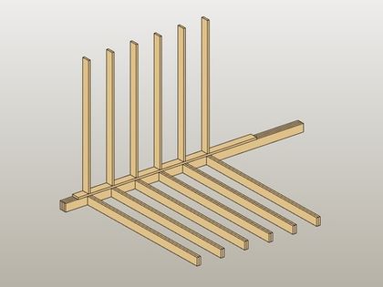 Крепление балок перекрытия