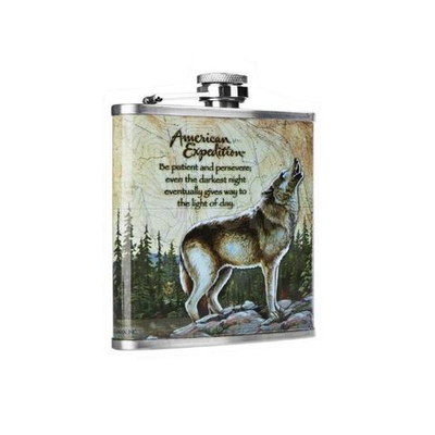 Фляжка Guotai (А01-1) Волк 210 мл