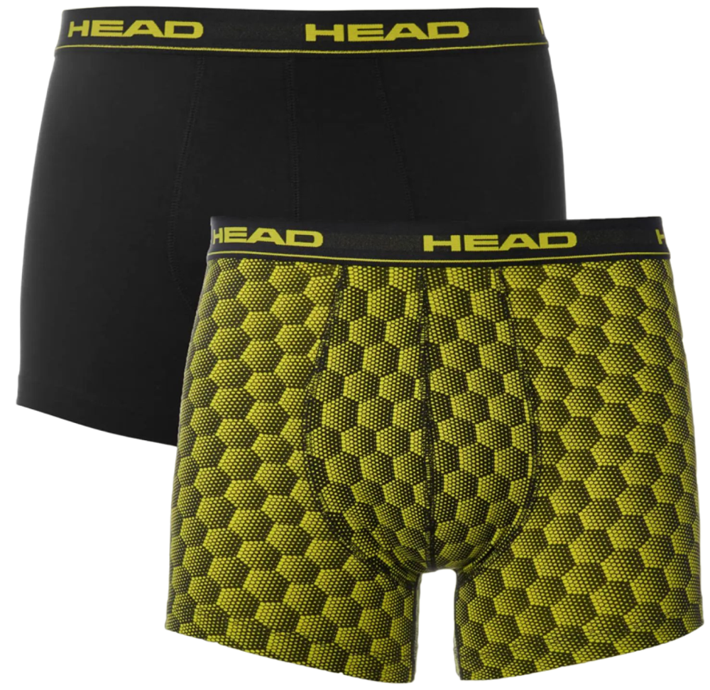 Мужские спортивные боксеры Head Men&#39;s Boxer 2P - yellow/black