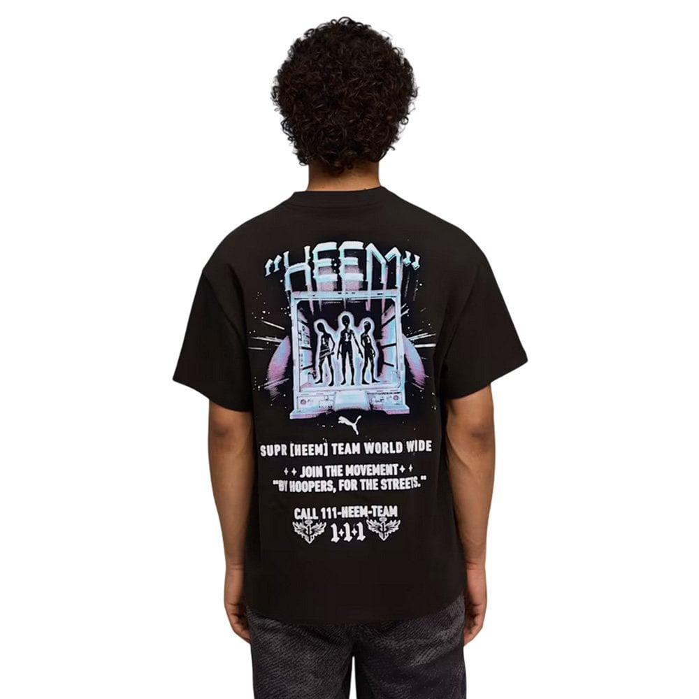 Баскетбольная мужская футболка MELO X HIVE TEE I PUMA BLACK