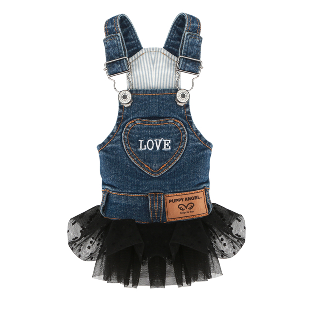 282 Сарафан джинсовый с фатином