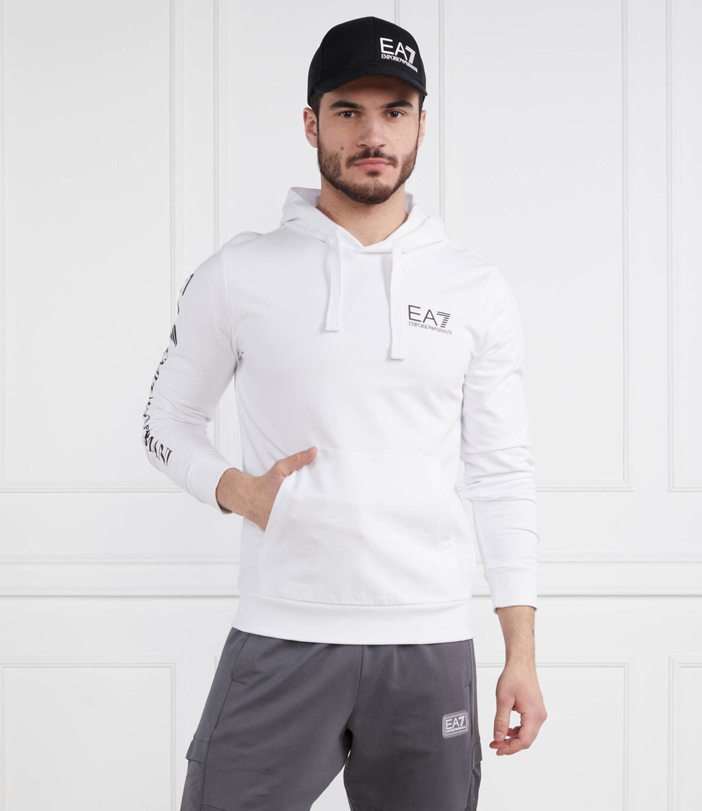 Худи EA7 - белый(8NPM18 PJ05Z)