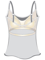 Топ ортопедический со встроенным бюстгальтером Valetta Amoena 48.EU/54.RU красный