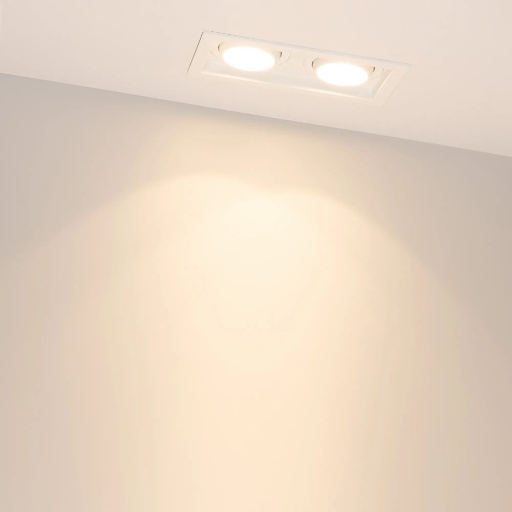 Светильник MS-VORTEX-BUILT-S170x90-2x12W Warm3000 (WH-WH, 20 deg, 230V) (Arlight, IP20 Металл, 5 лет) 057760