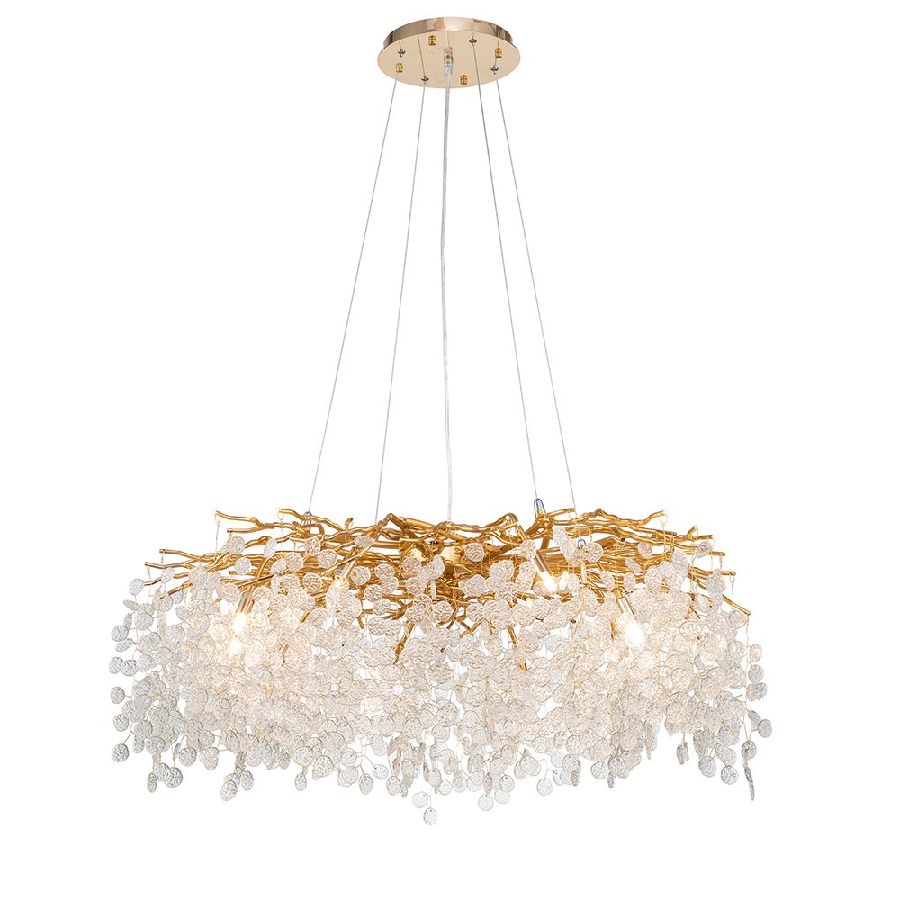 Люстра FTB006R-100 brass/clear