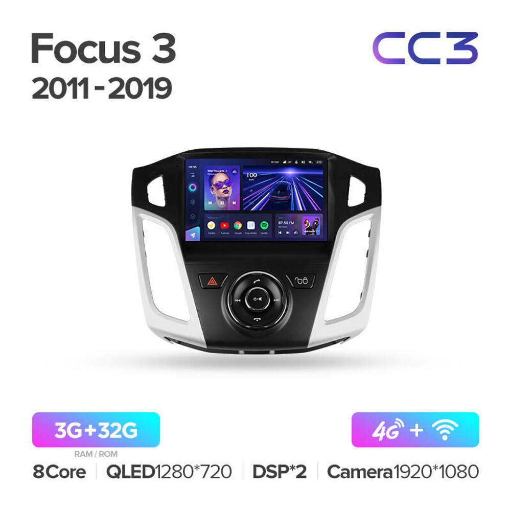 Teyes CC3 9" для Ford Focus 2011-2019