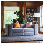 2-местный диван - IKEA JÄTTEBO/JATTEBO, 71x95x190см, серый/светло-серый, ЙЕТТЕБО ИКЕА