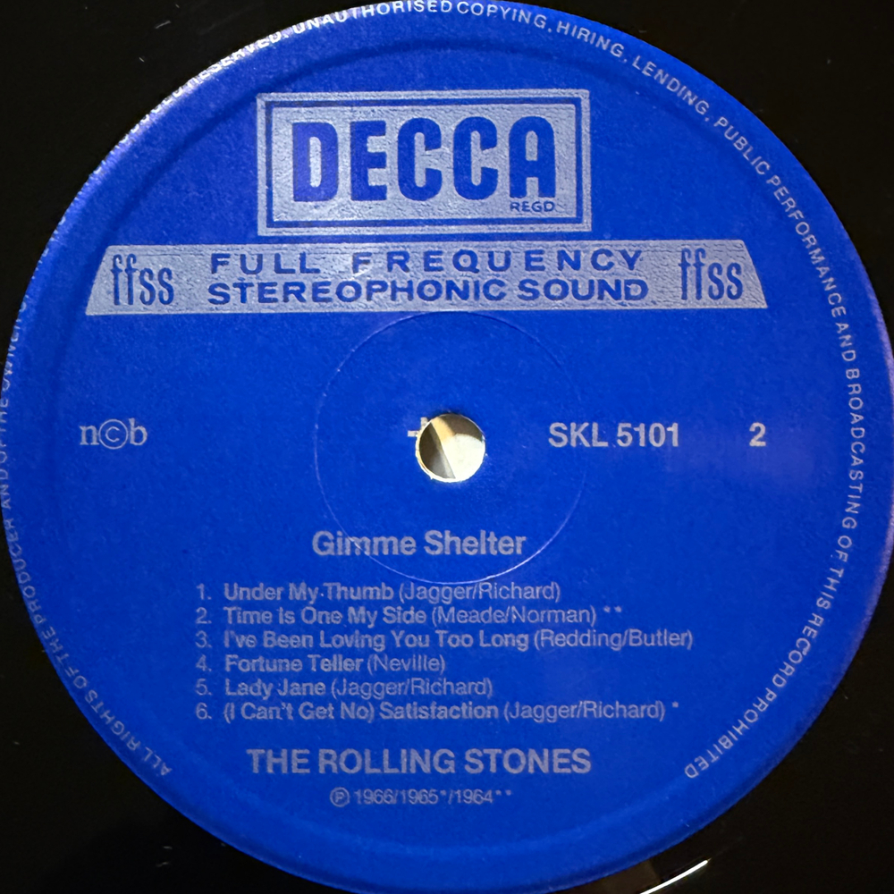 The Rolling Stones ‎– Gimme Shelter (Скандинавия 1981г.)Т