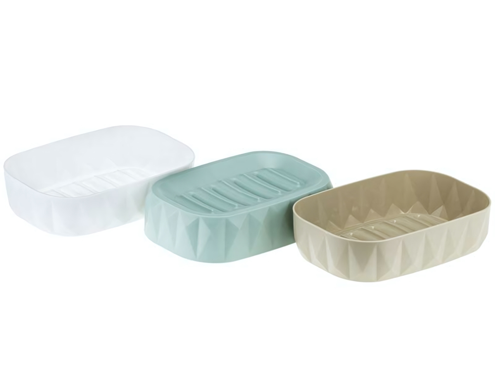 Мыльница "Призма", цвет белый