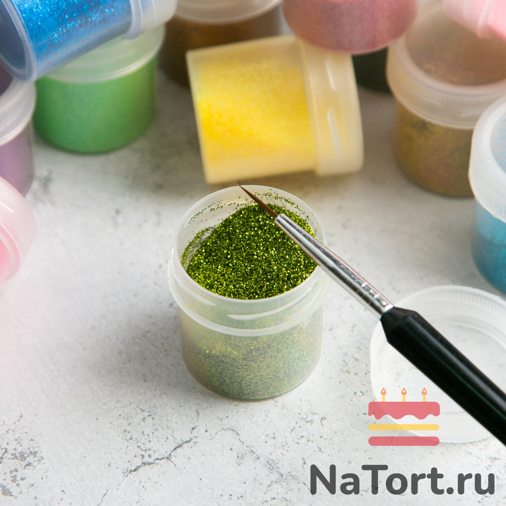 Блестки декоративные «Светло-зеленый» 10 гр