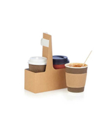 ДЕРЖАТЕЛЬ ДЛЯ СТАКАНА 2Х ШТ. КАРТОННЫЙ 160*80*80 1\500 ШТ.