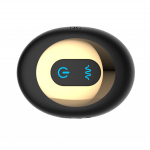 Черная анальная вибропробка 9,8см с вращением и пультом ДУ Secwell Twist Anal Plug Training SW1063