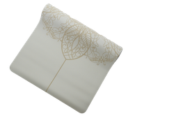 Каучуковый коврик для йоги Mandala White с разметкой 185*68*0,4 см