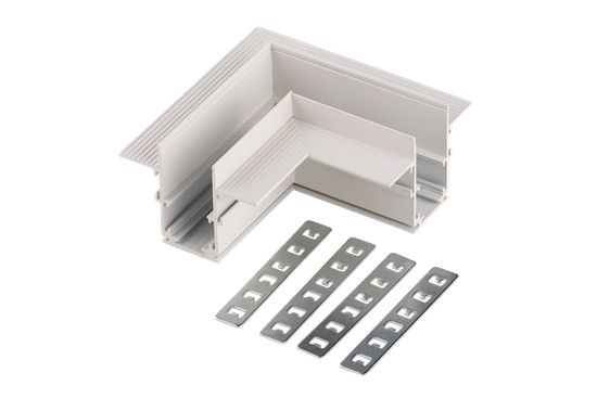 20AZ CS90-W (1/50) Угловой соединитель для встраиваемого шинопровода