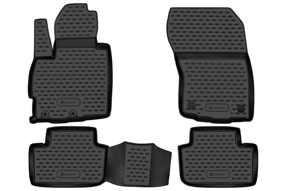 Коврики в салон для MITSUBISHI ASX (I, Ip, Ip2, Ip3), 2010-2020, 2020-, 4 шт. (полиуретан) Element.NLC.35.25.210K
