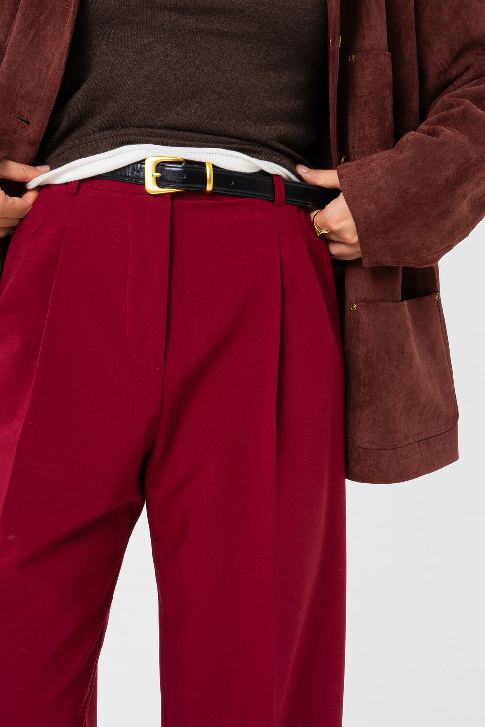 Брюки Office винный