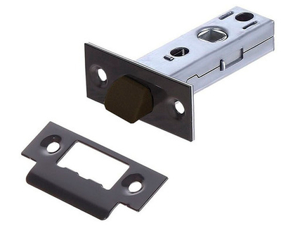 Межкомнатная бесшумная защелка (Черный никель)