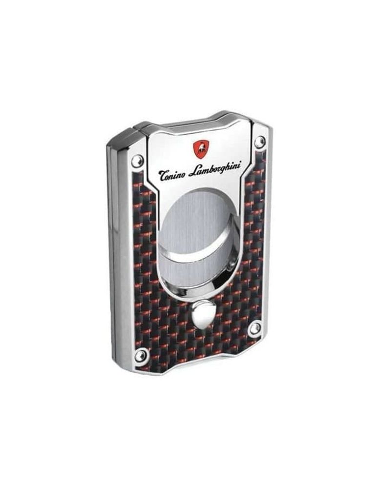 Гильотина Tonino Lamborghini (Тонино Ламборгини) LES MANS CIGAR CUTTER / black with red carbon fiber (tnf002021)