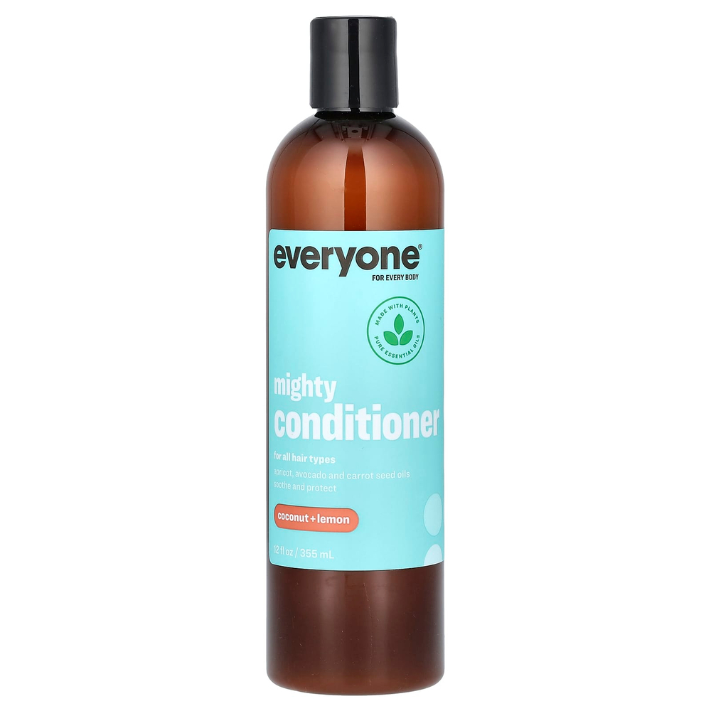 Everyone, Mighty Conditioner, для всех типов волос, с кокосом и лимоном, 355 мл (12 жидк. унц.)