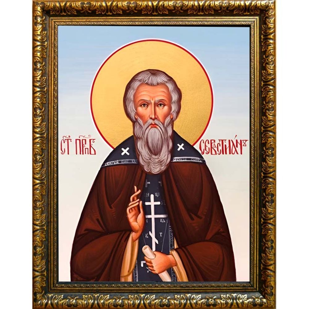 Севастиан Сохотский, Пошехонский преподобный. Икона на холсте.
