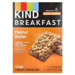 KIND Bars, Батончик для завтрака, арахисовая паста, 6 пакетиков по 50 г (1,76 унции)
