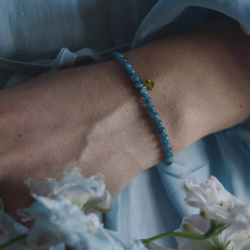 браслет из кианита 4 мм