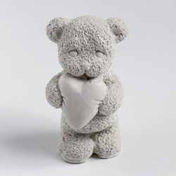 3D молд силиконовый «Мишка с игрушкой» 4,5х4х7,5 см