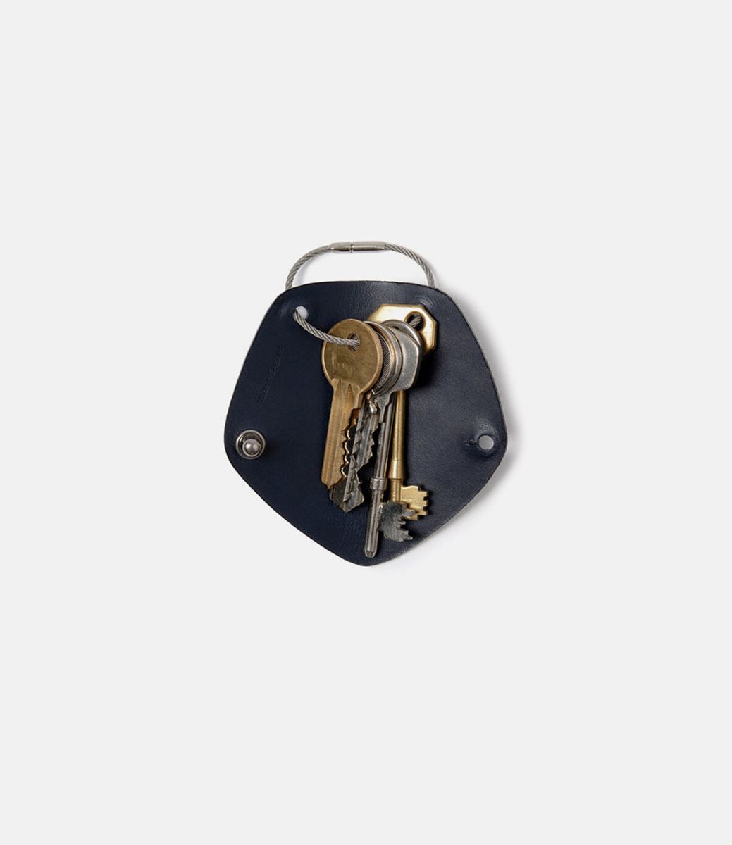 Campbell Cole Simple Key Wrap Navy — ключница из кожи