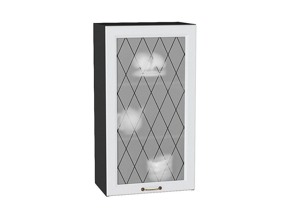 Шкаф верхний с 1-ой остекленной дверцей Ницца