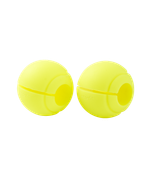 БЕЗ УПАКОВКИ Расширители хвата STARFIT BB-111, d=25 мм, сферические, ярко-зеленый, 2 шт