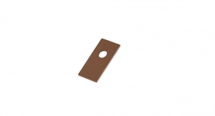 Боковая заглушка для подвесного/накладного шинопровода DLT2000CBronze, бронза, с отверстием