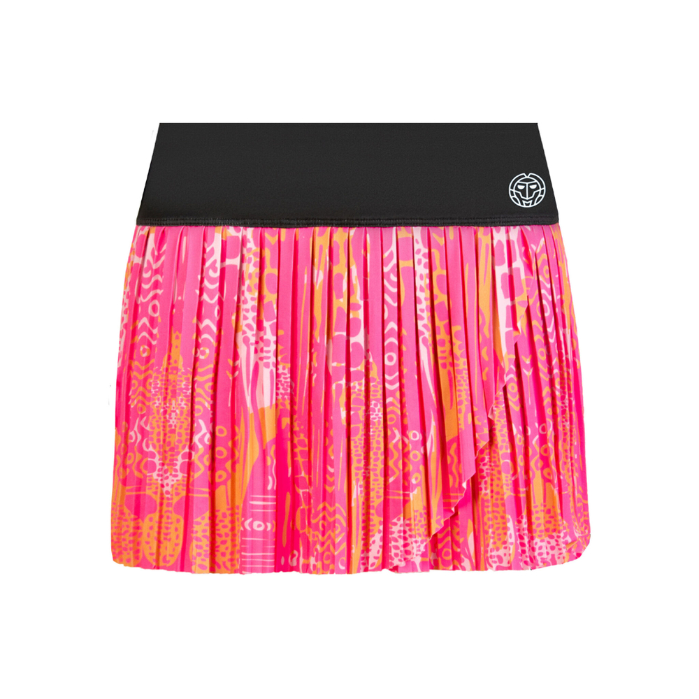 Женская теннисная юбка BIDI BADU Lowey Tech Plissee Skirt Women - Grey, Pink