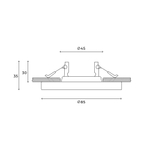 Встраиваемый светильник Hesby Lighting Clarity HSBL_0133