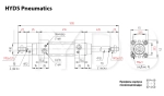 DSBC-32-400-T-PPV-A-N3 Пневмоцилиндр с двусторонним штоком