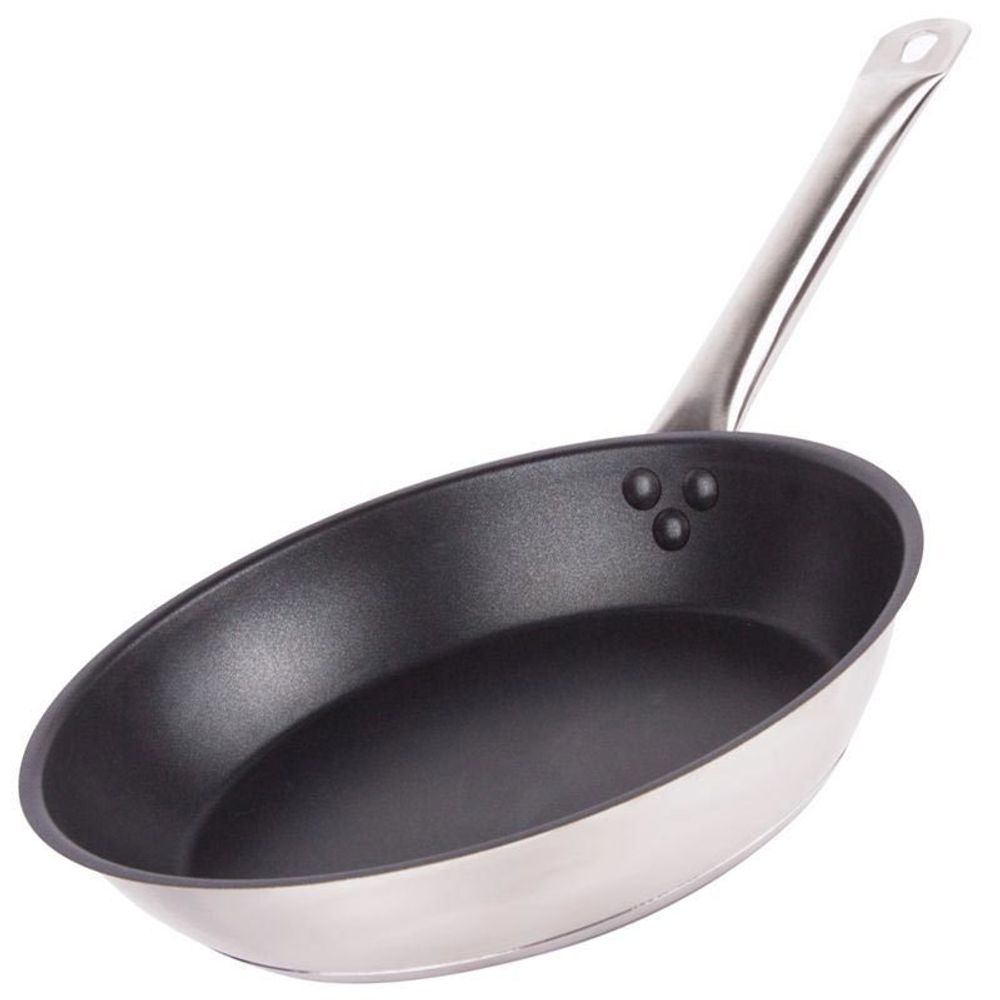 Сковорода d 300/50 нерж тройное дно, индукция Люкстал кт111