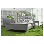 Каркас кровати - IKEA HEMNES, 200х140 см, серый, ХЕМНЭС ИКЕА