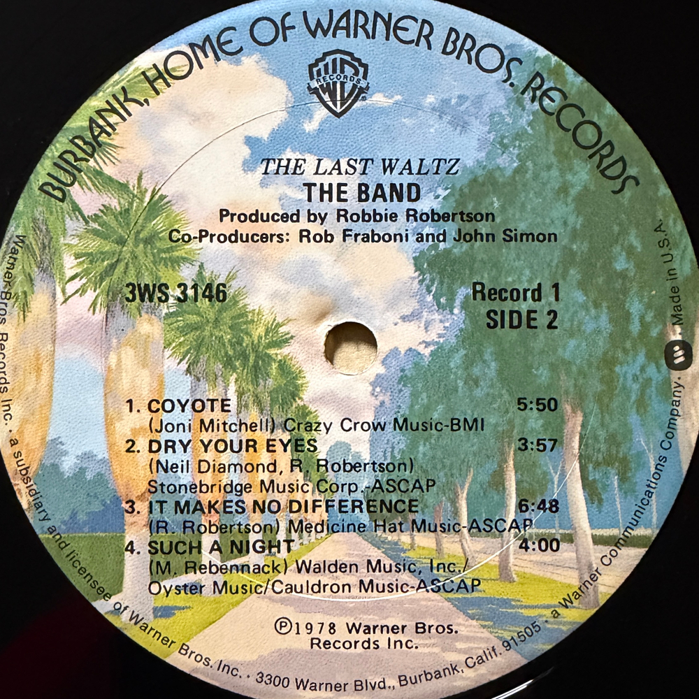 The Band ‎– The Last Waltz 3LP (США 1978г.) Т