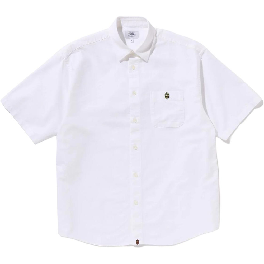 A Bathing Ape Bathing Ape Shirts Button Cotton Moderate Summer 0zxsrm006321q белый