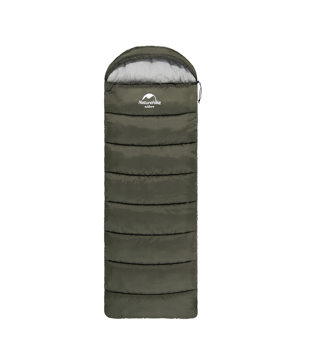 Спальный мешок Naturehike U Series Двойной хлопок осень-зима Green U350S, молния слева, 6927595764329L