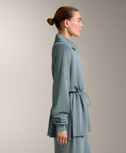 Oysho Толстовка на молнии до середины груди, синевато-серый