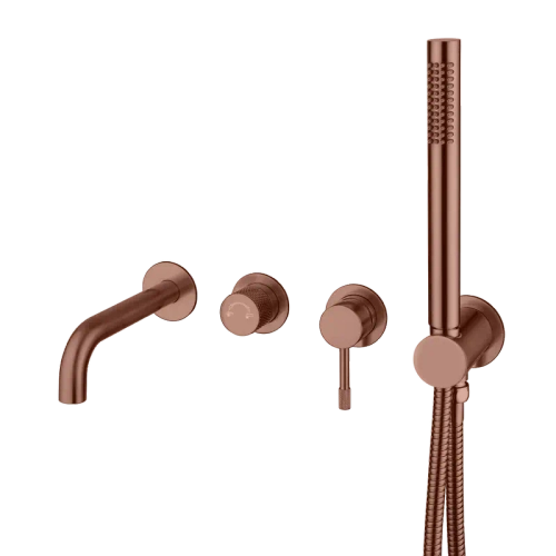 Смеситель встроенный для ванны Uno Brushed Bronze