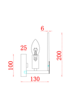 Настенный светильник (бра) Freya FR5237WL-01BS