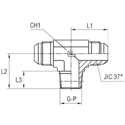 Штуцер FTC JIC 7/16" NPT1/8"