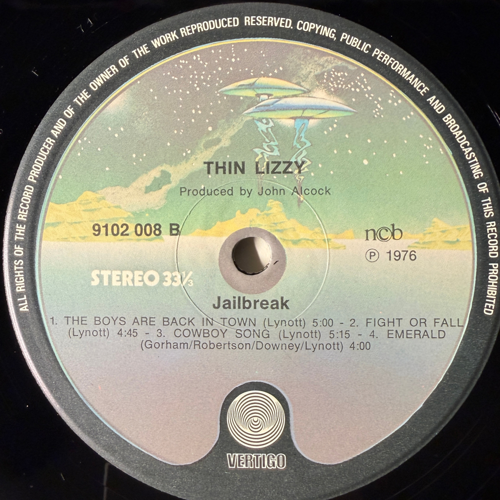 Thin Lizzy – Jailbreak (Скандинавия 1976г.)