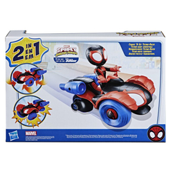 Hasbro Marvel Spidey Amazing Friends - Techno-Racer 2in1 Vehicle + Action Figure 10 см Miles Morales: Spider-Man F1945