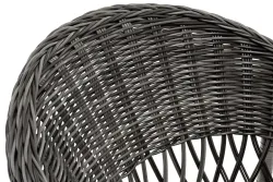 "Сицилия" плетеный стул из искусственного ротанга, цвет графит