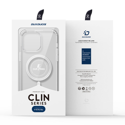 Усиленный прозрачный чехол с поддержкой MagSafe от Dux Ducis для iPhone 15 Pro Max, серия Clin Mag Series Case