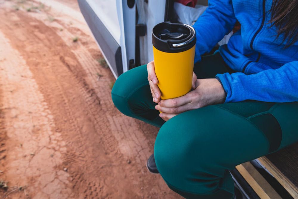 Термокружка Klean Kanteen TKWide Cafe Cap 20oz (592 мл) Marigold