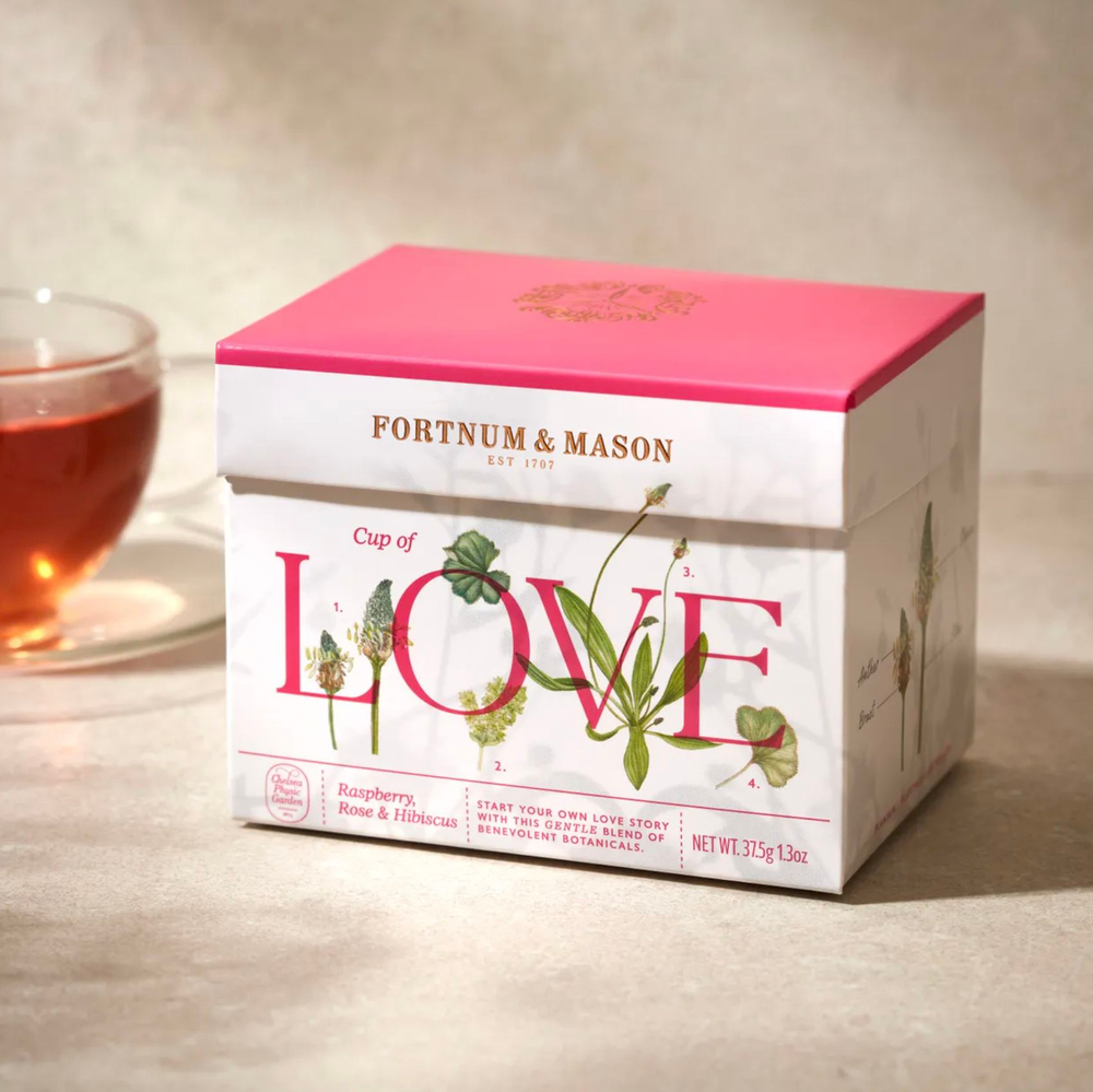 Fortnum and Mason Чайный настой Любовь с малиной, розой и гибискусом, 3 пачки x 37,5 г