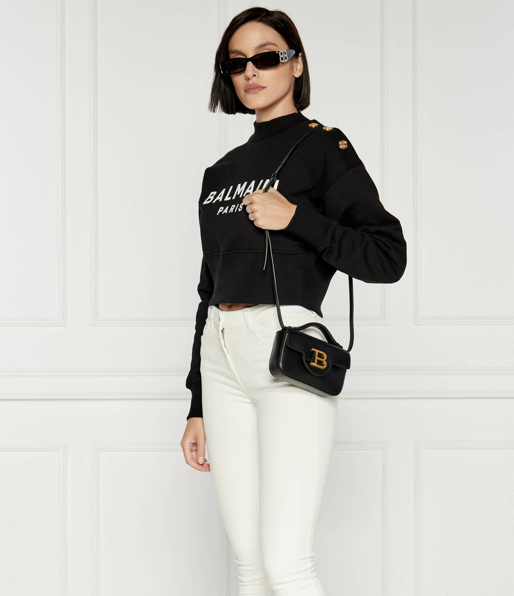 Кожаная сумка через плечо B-BUZZ MINI Balmain - черный(DN1DG811 LAVE)